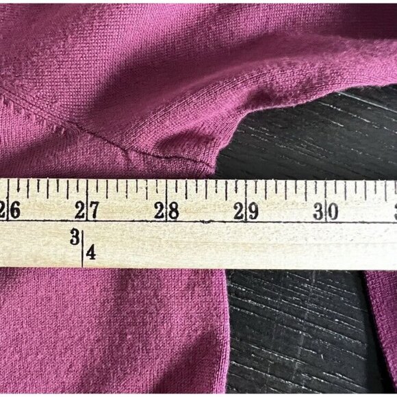 NWT Eloquii Sweater Burgundy Rose Tie Waist Tunic Sweater 4XL 26/28 - Picture 15 of 16